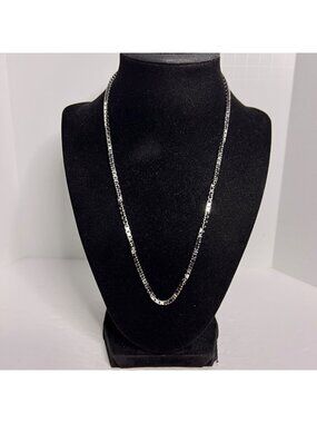 Bronze Milor Italy Silver Plated Box Chain Necklace 20 Inches (6341)